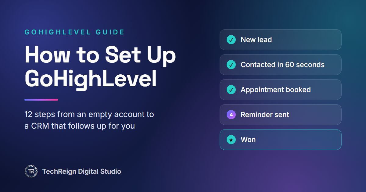 How to set up GoHighLevel, step by step
